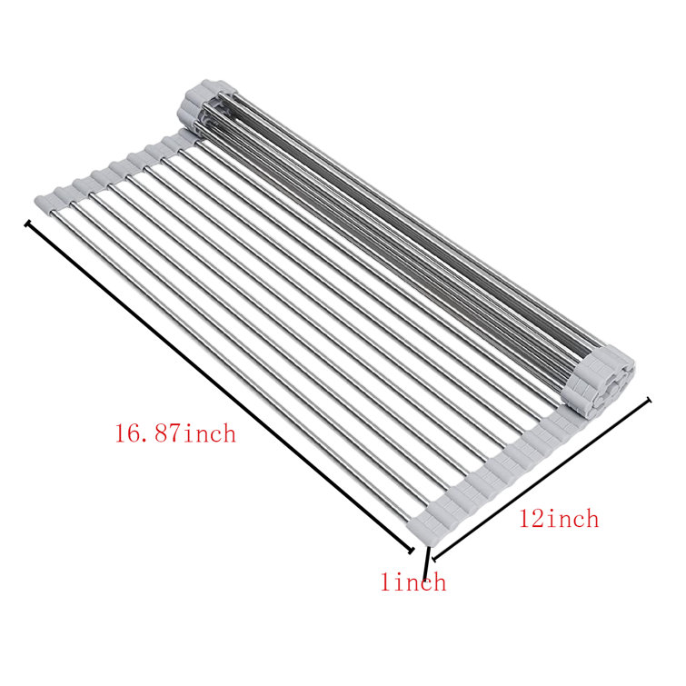Frifoho Multipurpose Stainless Steel Over the Sink Dish Rack Wayfair
